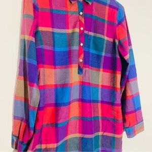 Bean Signature Multicolor Plaid Women’s Shirt SZ M